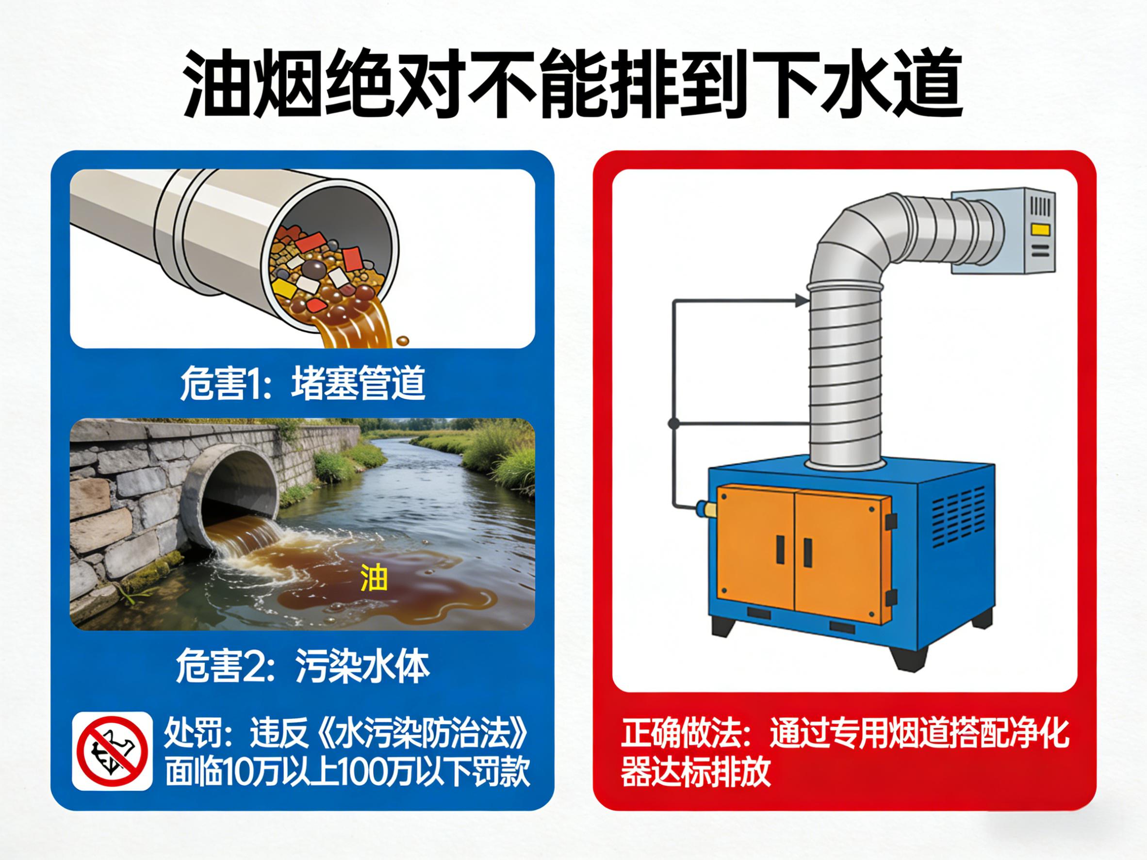 油煙可以排到下水道嗎